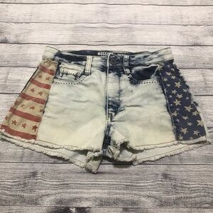 Mossimo Patriotic American Flag Jean Short…